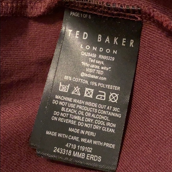 Ted Baker Quarter Zip Knit Sweater Pullover size 4 - Picture 7 of 9